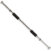 Sunny Health & Fitness Upper Body Workout Bar for Strength Training, Home Gym Exercise and Workout, Optional Doorway Chin Up Pull Up Bar & Threaded Chrome Dumbbell Bar Set